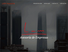 Tablet Screenshot of lam-asesoria.com